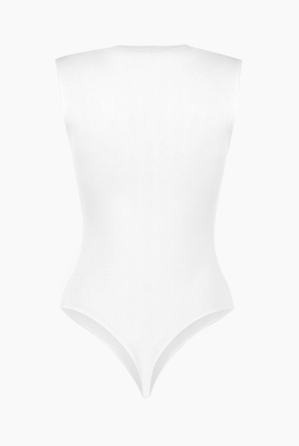 Body ajustado de cuello redondo