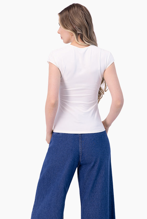 Blusa de hombro caido