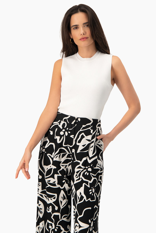 Slim Top Knitted Rib