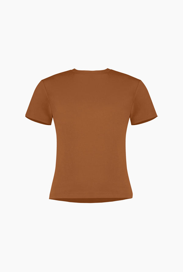 Playera basica recta manga corta