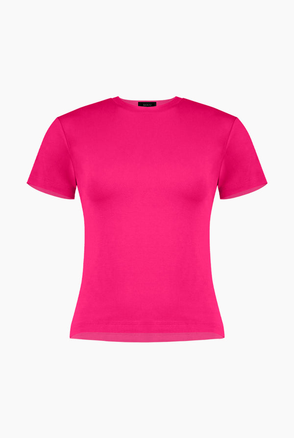 Playera basica recta manga corta