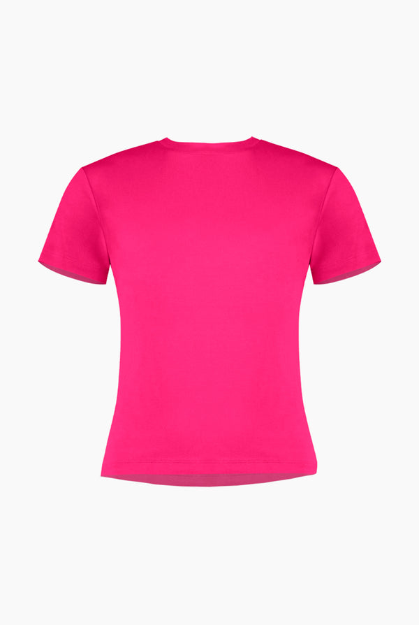 Playera basica recta manga corta