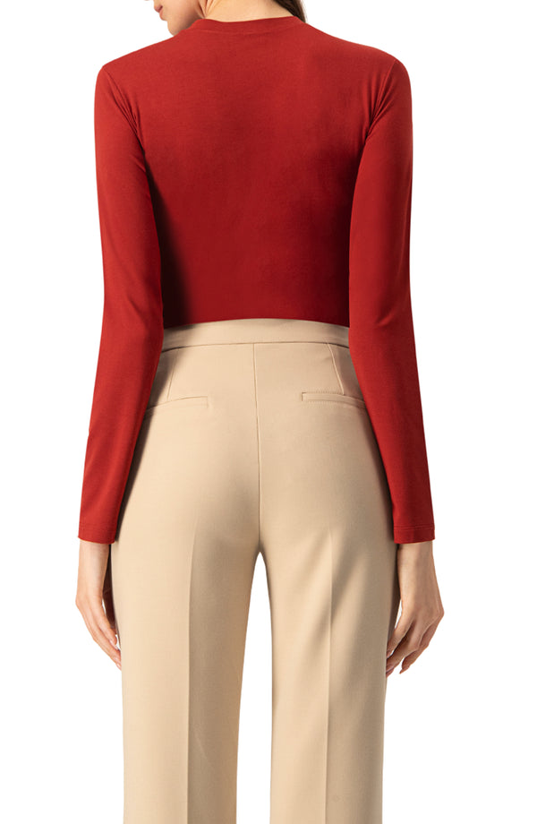 Playera basica recta manga larga