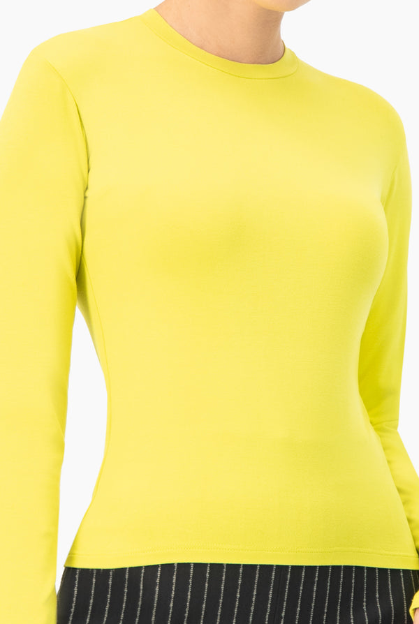 Playera basica recta manga larga