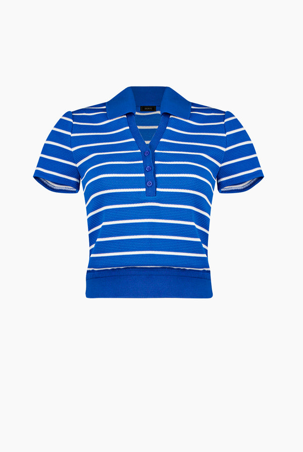 Blusa recta tejida escote V