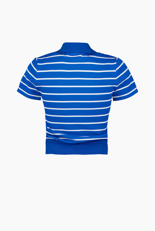 Blusa recta tejida escote V