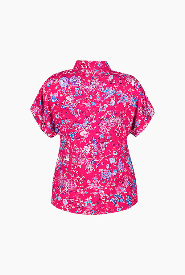 Blusa manga corta estampada
