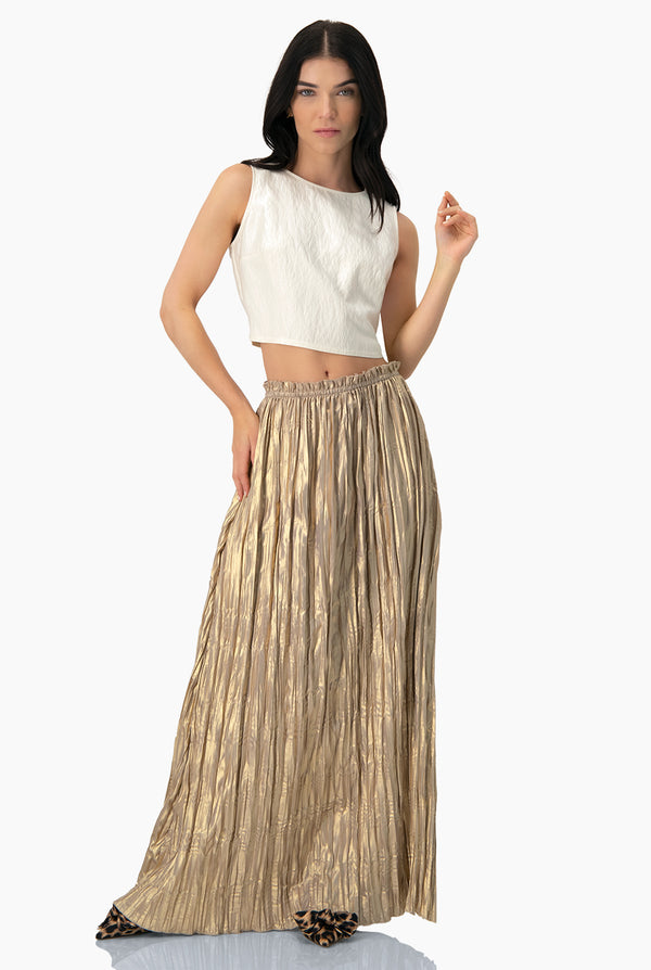 Blusa corta sin mangas