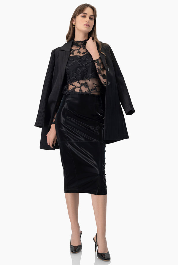 Blusa recta con textura