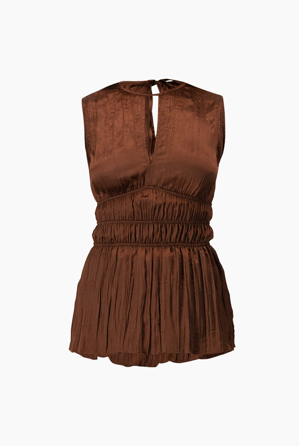 Blusa recta sin mangas