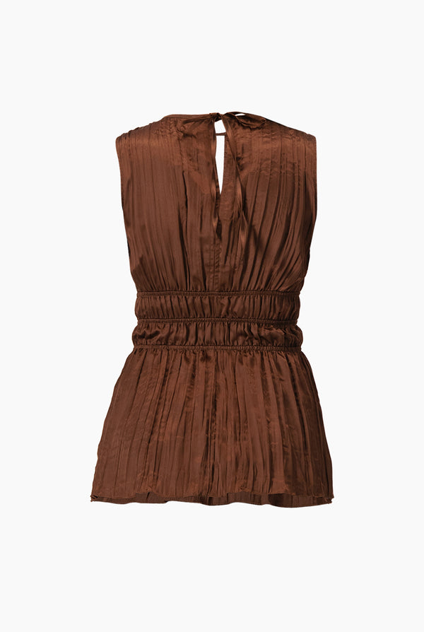 Blusa recta sin mangas