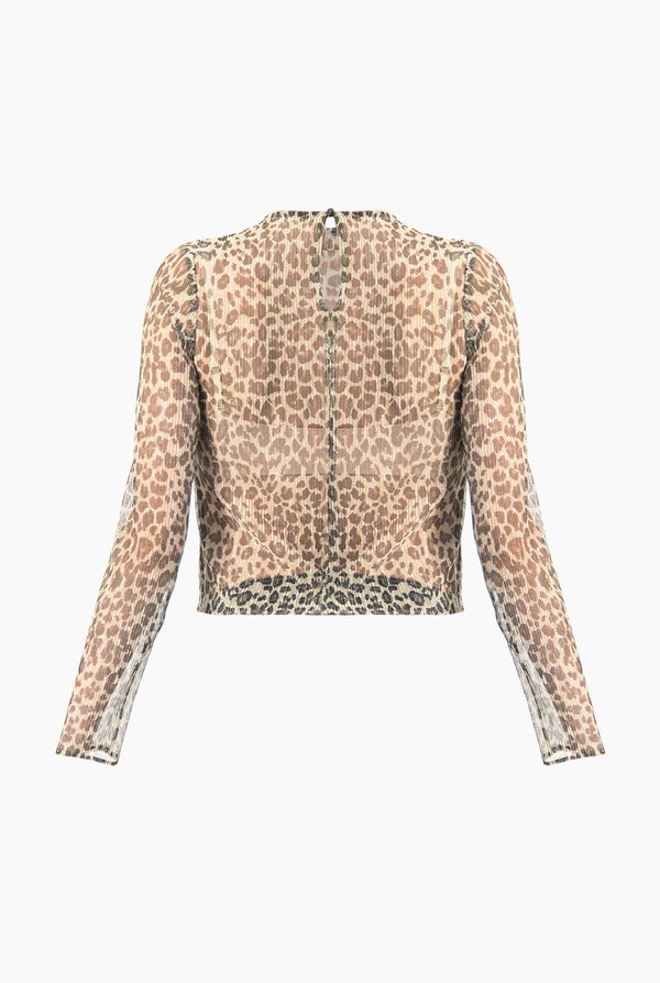 Blusa recta estampada