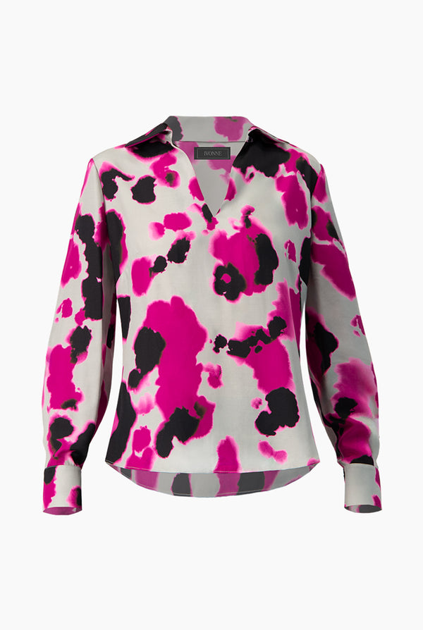 Blusa estampado de escote en V