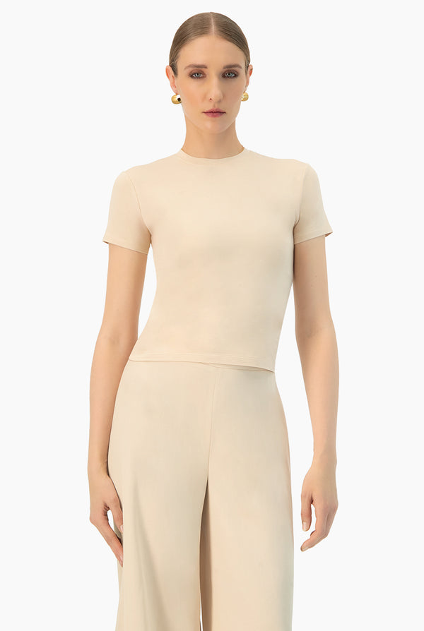 Playera basica lisa manga corta