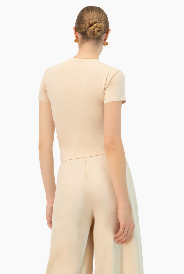 Playera basica lisa manga corta