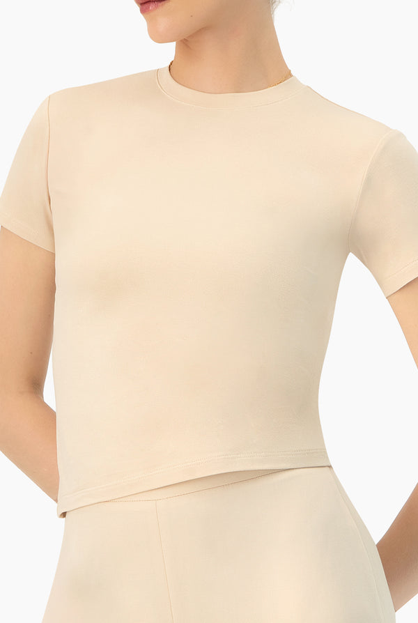 Playera basica lisa manga corta