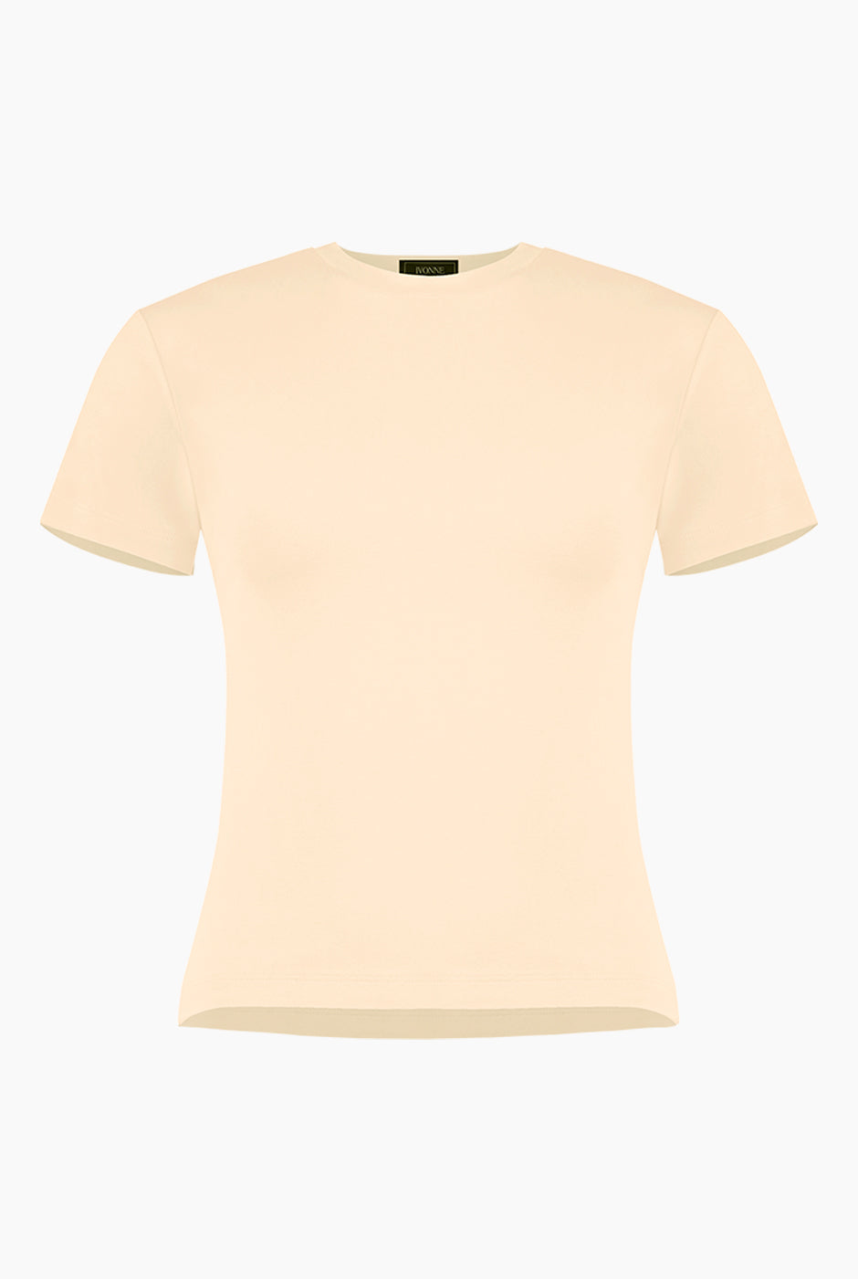 Playera básica arena manga corta, estilo casual