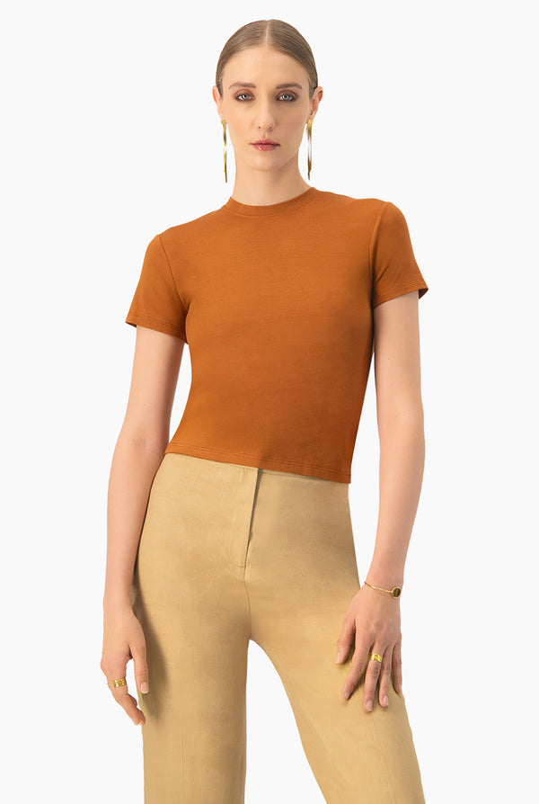 Playera basica lisa manga corta