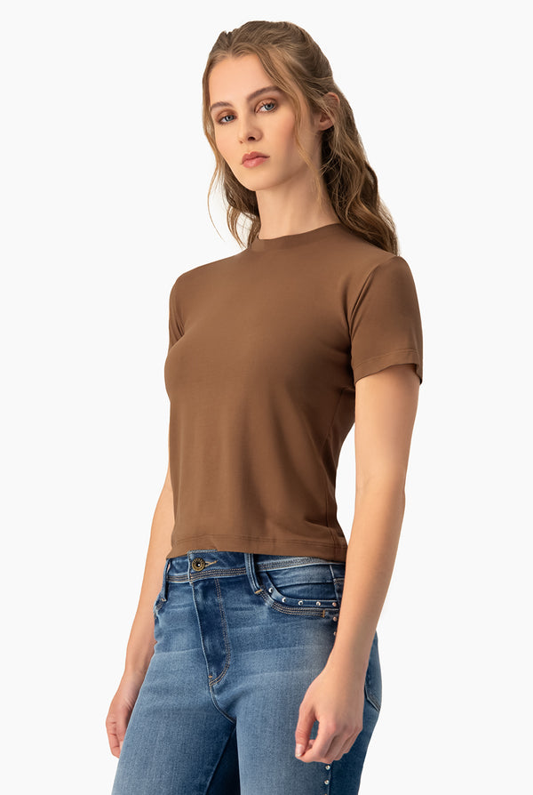 Playera basica lisa manga corta