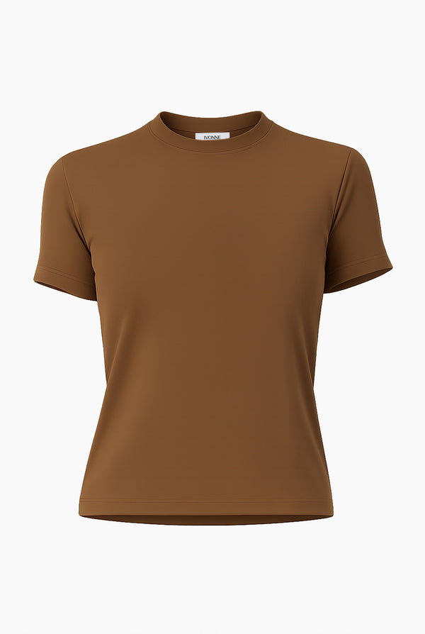Playera basica lisa manga corta