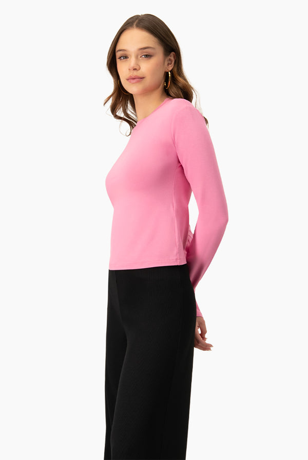 Playera basica lisa manga larga