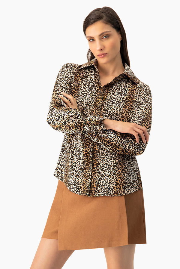 Blusa camisera animal print