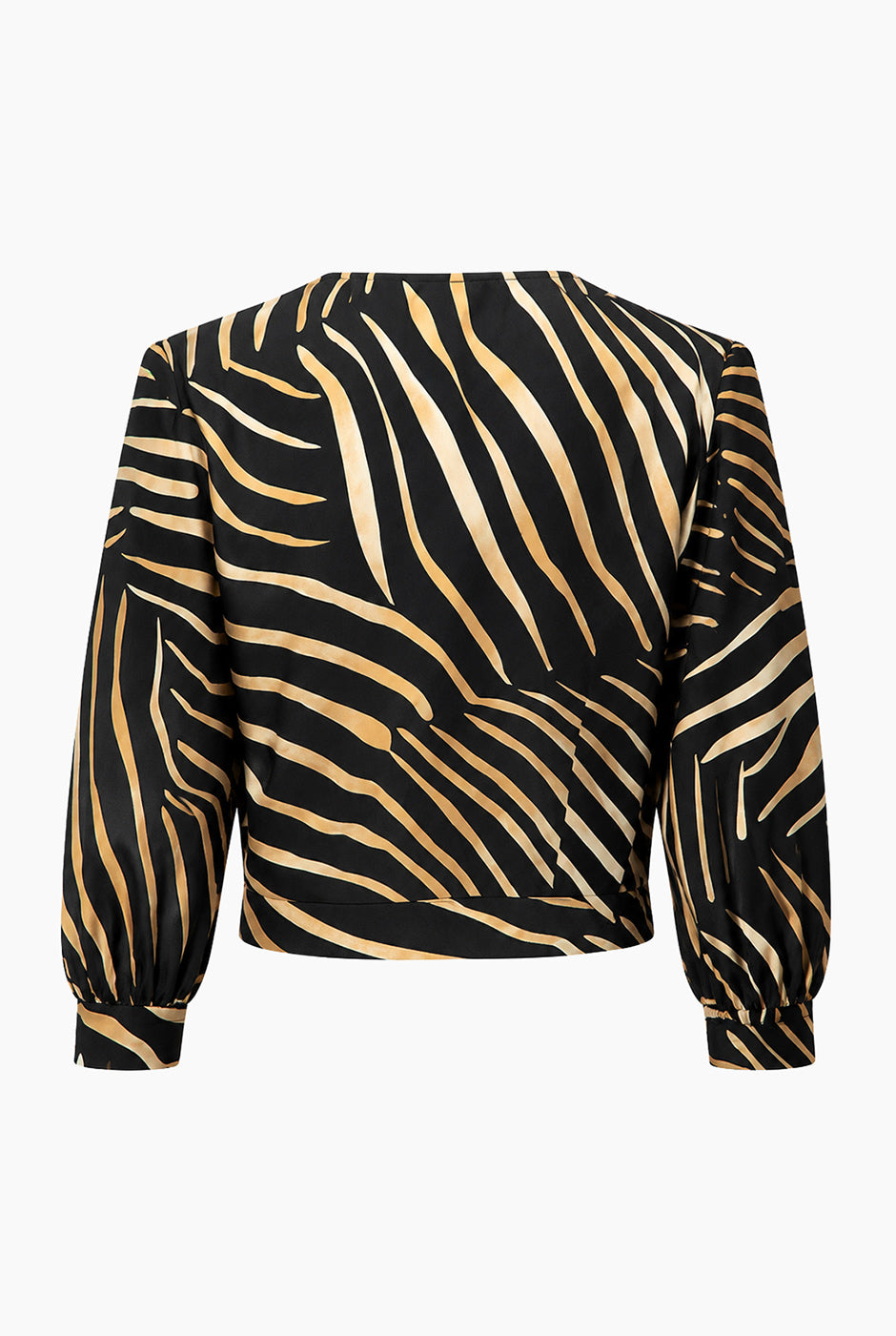 Blusa estampada con escote V