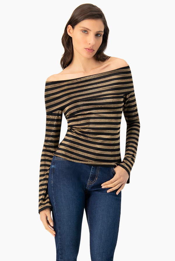 Blusa escote barbot