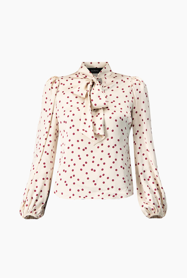 Blusa de lunares y manga larga