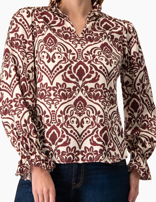 Blusa manga larga con puño