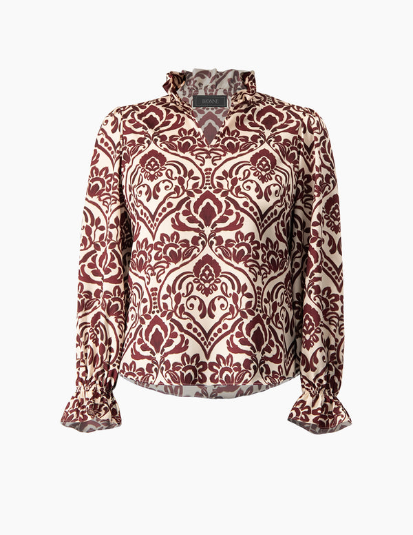 Blusa manga larga con puño