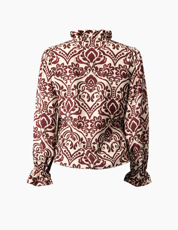 Blusa manga larga con puño