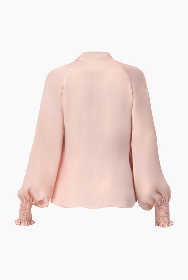 Blusa recta de cuello mao