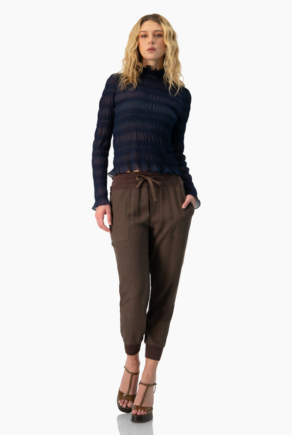 Blusa marino de manga larga