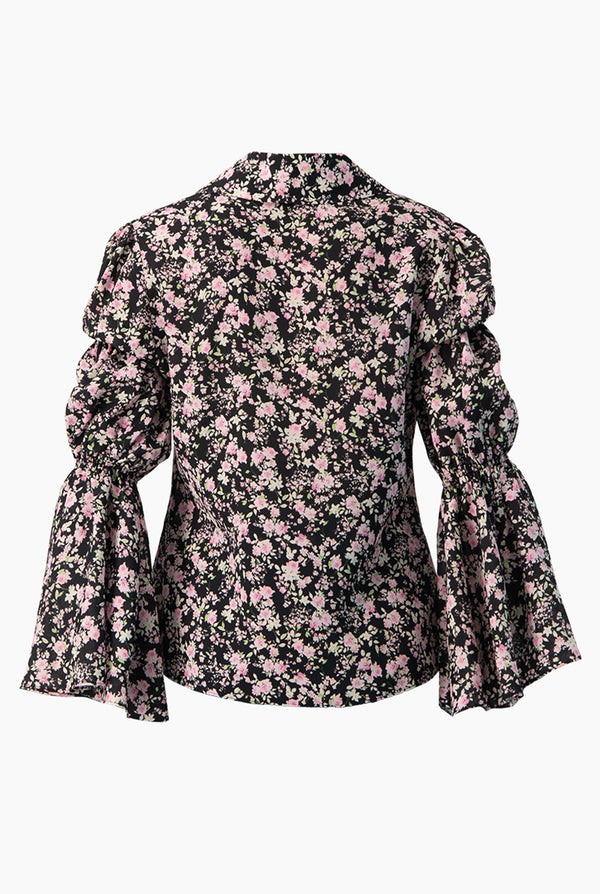 Blusa manga larga estampado floral