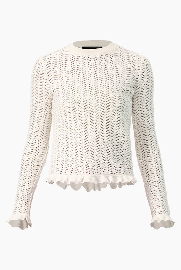 Blusa tejida manga larga