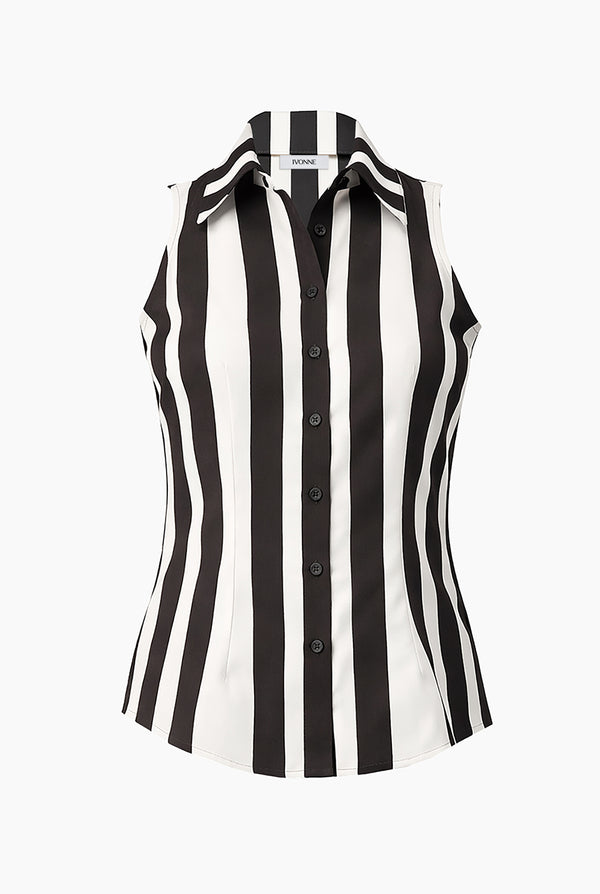 Blusa sin mangas camisera