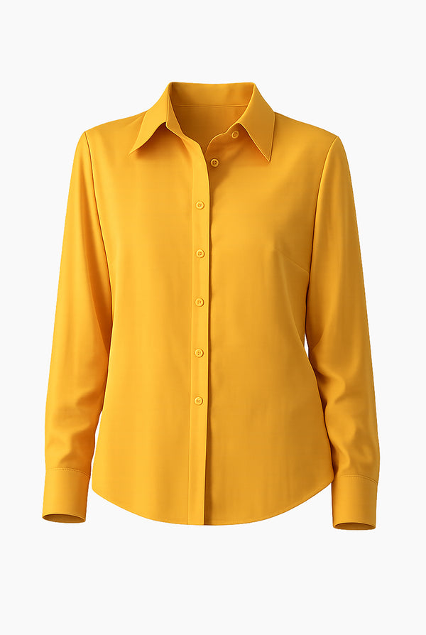 Blusa camisera lisa manga larga