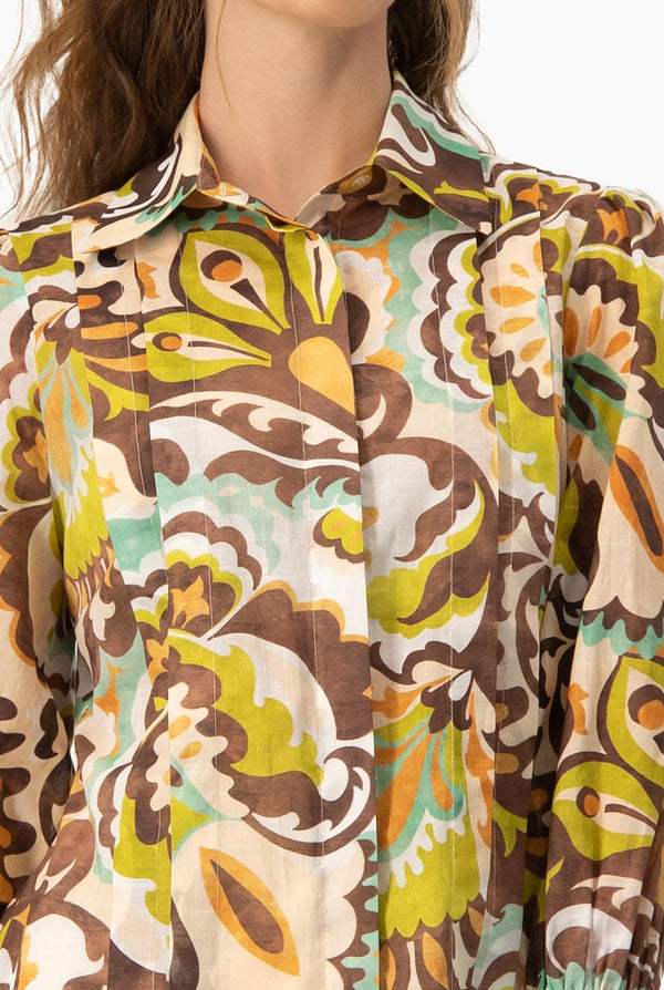 Blusa camisera manga larga