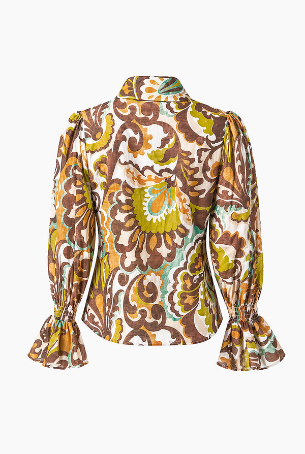 Blusa camisera manga larga