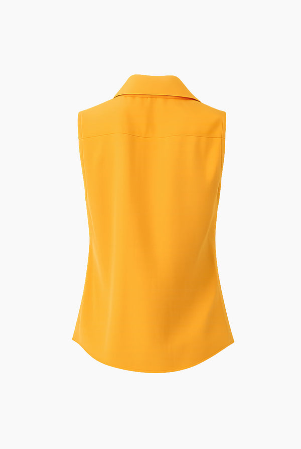 Blusa lisa camisera sin mangas