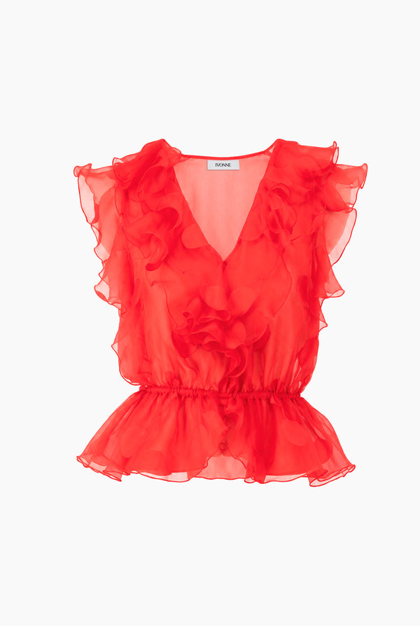 Blusa Ivonne de volanes