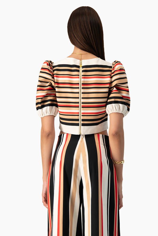 Blusa Ivonne estampada manga 3/4