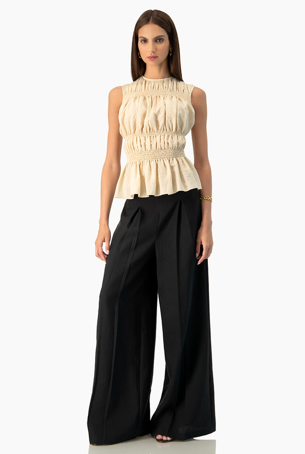Blusa Ivonne de cuello redondo