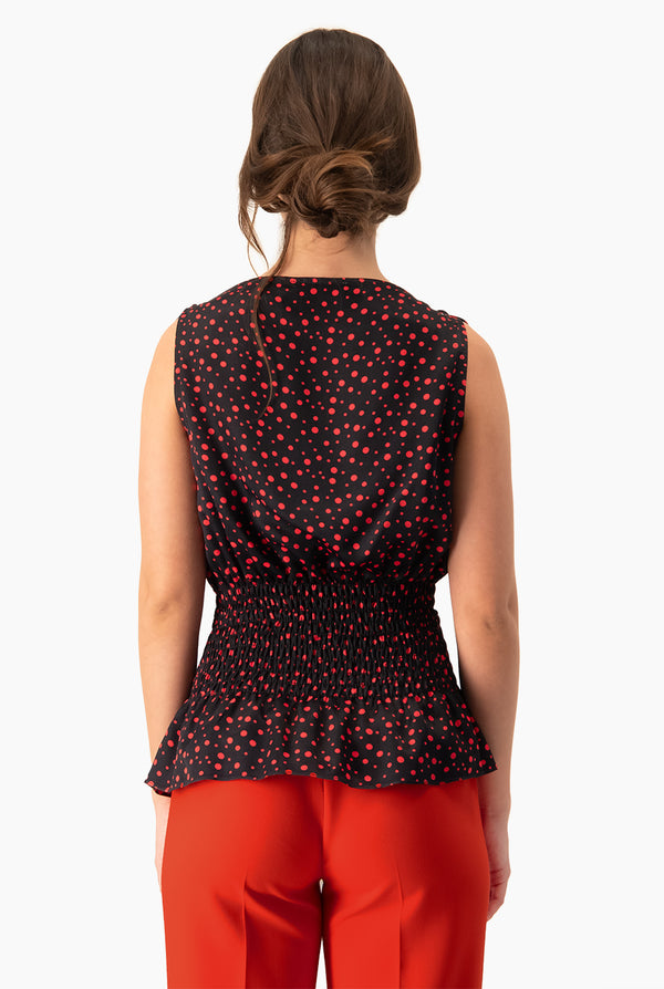 Blusa Ivonne con lazo en hombros