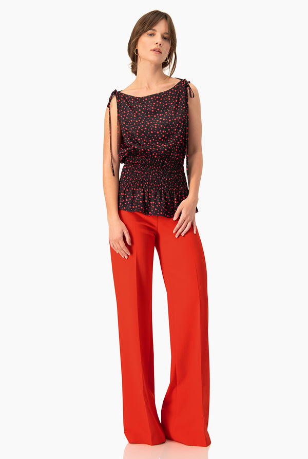 Blusa Ivonne con lazo en hombros