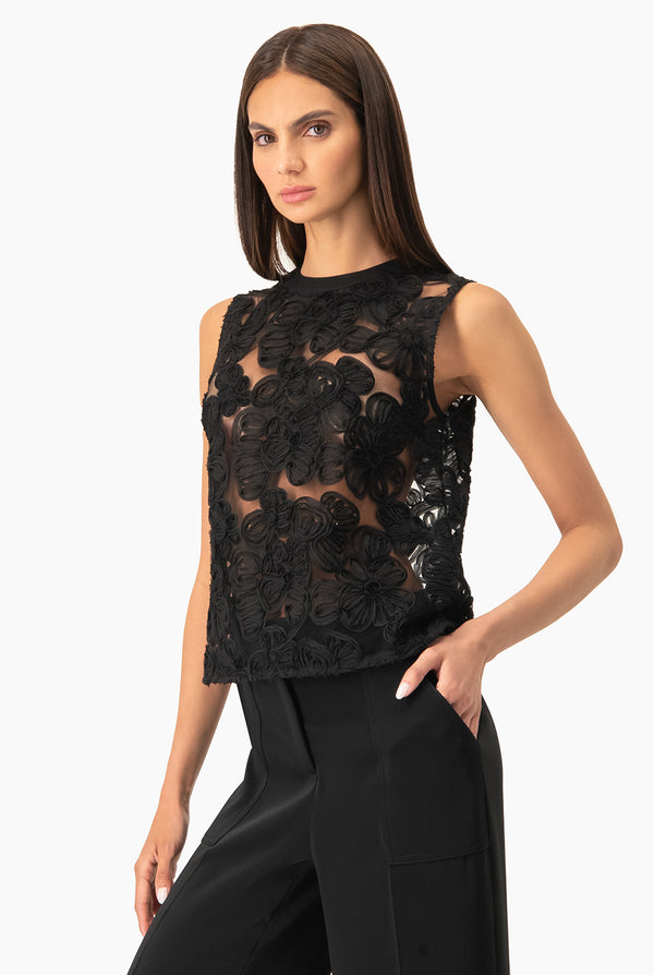 Blusa Ivonne con transparencias
