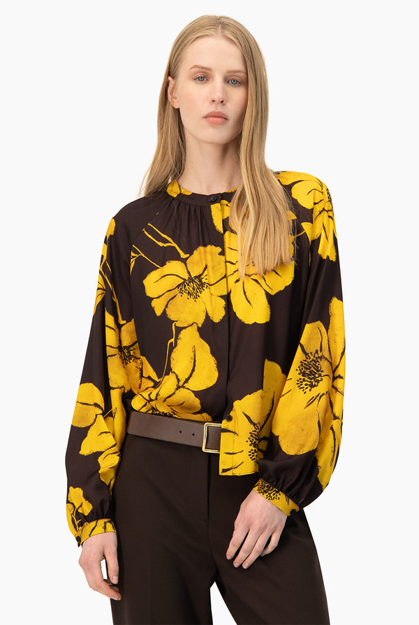 Blusa estampada Ivonne manga larga