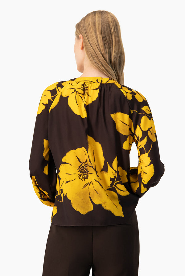 Blusa estampada Ivonne manga larga