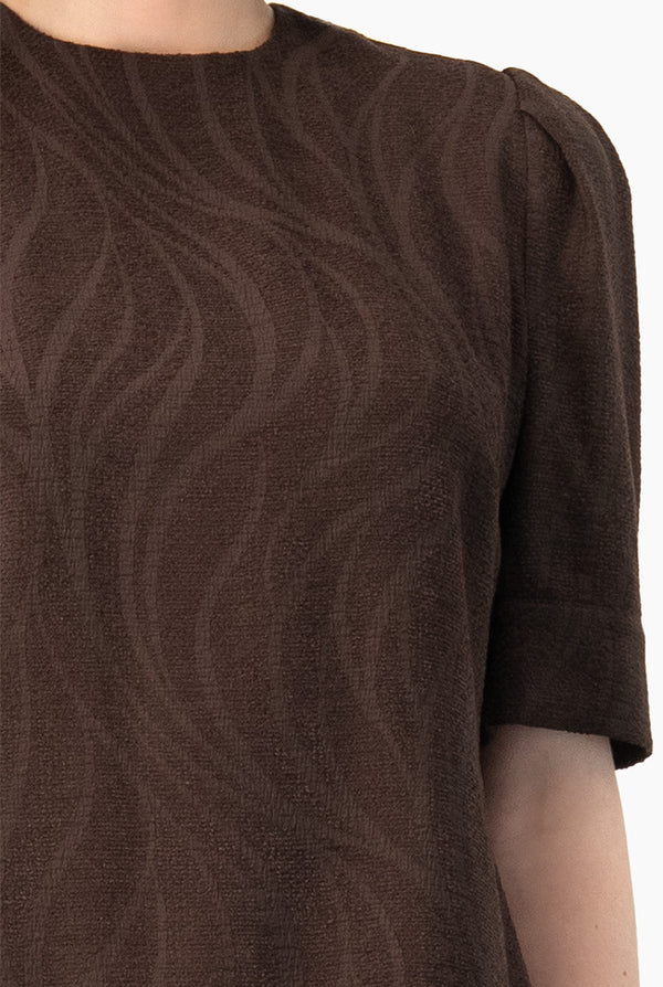 Blusa Ivonne recta manga corta